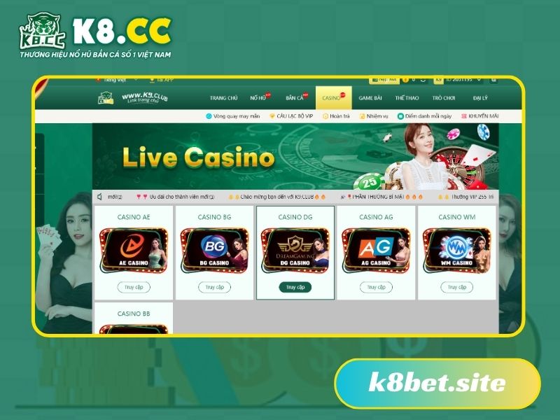 Giới thiệu sơ lược về chuyên mục casino K8cc